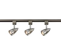 Knightsbridge TRKIT4ABC TRKSP4 1 Metre Tracklight Kit - Brushed Chrome