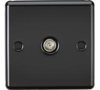 Knightsbridge TV Outlet (Non-Isolated) - Matt Black