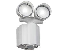 Knightsbridge Twin LED Spot Security Light with PIR, Polycarbonate, 16 W, White
