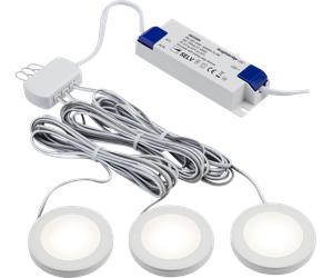 Knightsbridge UNDKIT3WWW 230V IP20 2.5W LED Dimmable Under Cabinet Lights White 3000K - Pack of 3