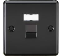 Knightsbridge UTP CAT5e RJ45 Network Outlet - Matt Black