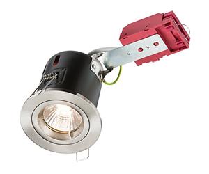 Knightsbridge VFAVRDGICCBR Fixed IC Fir Downlight Metal, Chrome, GU10, 50 W, 230 V