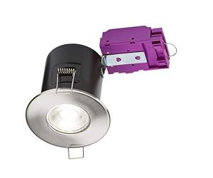 Knightsbridge VFC GU10 Fire Rated Downlight Brushed Chrome