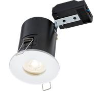 Knightsbridge VFCFIPW 230V IP65 Fixed GU10 Fire-Rated Downlight - White