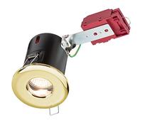 Knightsbridge VFRSHGICB IP65 IC Fir Shower Light, Metal, Brass, GU10, 230 V