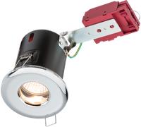 Knightsbridge VFRSHGICC 230V IP65 GU10 IC Fire-Rated Shower Downlight - Chrome