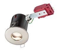 Knightsbridge VFRSHGICCBR IP65 IC Fir Shower Light, Metal, Brushed Chrome, GU10, 230 V