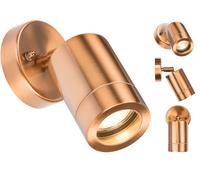 Outdoor GU10 Adjustable Wall Light in Copper