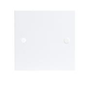 KnightsBridge White 1G Blanking Plate Electric Wall Switch Box