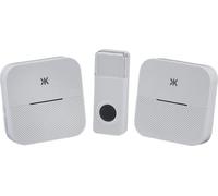 Knightsbridge - Wireless Plug in Dual Receiver Door Chime System - White