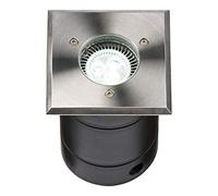 Knightsbridge WSGULED Square Stainless Steel Walkover/Driveover Light, 230 V, IP67