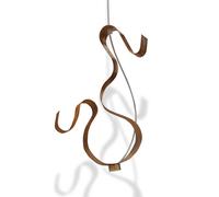 Knikerboker Curve LED pendant 1-bulb bronze leaf