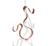 Knikerboker Curve LED pendant 1-bulb copper leaf