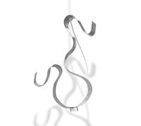 Knikerboker Curve LED pendant 1-bulb silver leaf