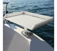 KNINE OUTDOORS Boat Cutting Board Bait Table Filet Board For Fish Cleaning Station Fishing Fillet Table, In Single Rod Holder With Plier Storage and Knife Slot, Marine Accessories For Boats Grill