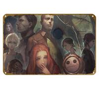 KNIOIL Akane Kurashiki, Junpei Tenmyouji, Carlos, Diana, Eric, Mira, Phi, Sean, Sigma Klim, Zero Escape: Zero Time Dilemma Poster Vintage Metal Tin sign Art Wall Decoration Gift 8x12 inches