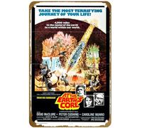 KNIOIL At the Earth's Core (#1 of 2) 4,000 miles to the center of the earth to a world within our world. 1976 Movie Poster Vintage Metal Tin sign Art Wall Decoration Gift 8x12 inches
