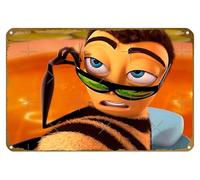 KNIOIL Barry Benson Bee Movie Meme Poster Vintage Metal Tin sign Logo Family Club Bar Cafe Bedroom Art Wall Decoration Gift 8x12 inches