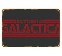 KNIOIL Battlestar Galactica (1978), Battlestar Galactica Poster Vintage Metal Tin sign Logo Family Club Bar Cafe Bedroom Art Wall Decoration Gift 8x12 inches