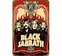 KNIOIL Black Sabbath Musical Poster Bar Pub Cafe Wall Bathroo Karaoke Retro Metal Tin Sign Man Cave Decor Rock Art Band 8x12 inch