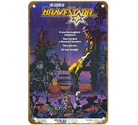 KNIOIL BraveStarr: The Legend It was the roughest of planets. They needed a thousand lawmen. They got one. He was enough. 1988 Movie Poster Vintage Metal Tin sign 8x12 inches