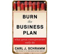 KNIOIL Burn the Business Plan Poster Vintage Metal Tin sign Logo Family Club Bar Cafe Bedroom Art Wall Decoration Gift 8x12 inches