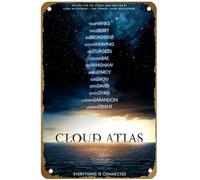 KNIOIL Cloud Atlas (#1 of 17) Everything is connected 2012 Movie Poster Vintage Metal Tin sign Logo Family Club Bar Cafe Bedroom Art Wall Decoration Gift 8x12 inches