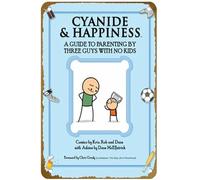 KNIOIL Cyanide & Happiness: A Guide to Parenting by Three Guys with No Kids Poster Vintage Metal Tin sign Logo Family Club Bar Cafe Bedroom Art Wall Decoration Gift 8x12 inches