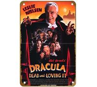 KNIOIL Dracula: Dead And Loving It (#1 of 2) 1995 Movie Poster Vintage Metal Tin sign Logo Family Club Bar Cafe Bedroom Art Wall Decoration Gift 8x12 inches