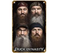 KNIOIL Duck Dynasty - Beards Poster Vintage Metal Tin sign Logo Family Club Bar Cafe Bedroom Art Wall Decoration Gift 8x12 inches