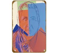 KNIOIL Gertrude Stein - Ten Portraits of Jews of the Twentieth Century - Andy Warhol Poster Vintage Metal Tin sign Logo Family Club Bar Cafe Bedroom Art Wall Decoration Gift 8x12 inches