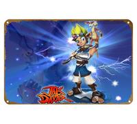 KNIOIL Jak And Daxter: The Precursor Legacy, Jak And Daxter Game Poster Vintage Metal Tin sign Logo Family Club Bar Cafe Bedroom Art Wall Decoration Gift 8x12 inches