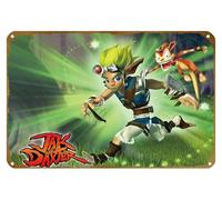 KNIOIL Jak And Daxter: The Precursor Legacy, Jak And Daxter Poster Vintage Metal Tin sign Logo Family Club Bar Cafe Bedroom Art Wall Decoration Gift 8x12 inches
