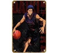 KNIOIL Kuroko no Basket - Aomine Daiki Poster Vintage Metal Tin sign Logo Family Club Bar Cafe Bedroom Art Wall Decoration Gift 8x12 inches