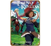 KNIOIL Legend of Korra: Turf Wars Library Edition HC comics Poster Vintage Metal Tin sign Logo Family Club Bar Cafe Bedroom Art Wall Decoration Gift 8x12 inches