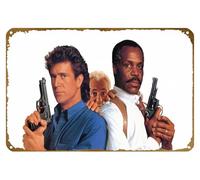 KNIOIL Lethal Weapon 3s Trailers Prime Movies - Lethal Weapon 3 Movie Poster Vintage Metal Tin sign Logo Family Club Bar Cafe Bedroom Art Wall Decoration Gift 8x12 inches