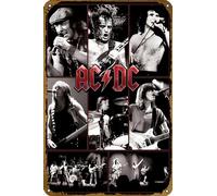 KNIOIL Live - Rock A Gogo Music For Those About to Rock musician Poster Bar Cafe Wall Vintage Karaoke Retro Metal Tin Sign Decor Rock Band Art 8x12 inch