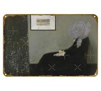 KNIOIL Mr Bean Whistler Mother Poster Vintage Metal Tin sign Logo Family Club Bar Cafe Bedroom Art Wall Decoration Gift 8x12 inches