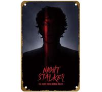 KNIOIL Night Stalker: The Hunt for a Serial Killer (2021-) Movie Poster Vintage Metal Tin sign Logo Family Club Bar Cafe Bedroom Art Wall Decoration Gift 8x12 inches