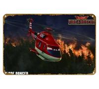 KNIOIL Planes Fire and Rescue Blade Ranger 2014 Movie Dane Cook NEW Poster Vintage Metal Tin sign Logo Family Club Bar Cafe Bedroom Art Wall Decoration Gift 8x12 inches