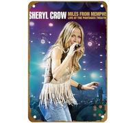 KNIOIL Sheryl Crow - Miles From Memphis - Live At The Pantages Theatre Movie Poster Vintage Metal Tin sign Logo Family Club Bar Cafe Bedroom Art Wall Decoration Gift 8x12 inches