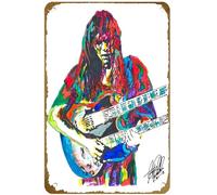 KNIOIL Steve Howe, Yes, Guitar Player, Guitarist, Progressive Rock, Jazz Poster Vintage Metal Tin sign Logo Family Club Bar Cafe Bedroom Art Wall Decoration Gift 8x12 inches