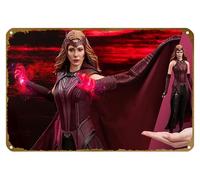 KNIOIL The Scarlet Witch 1:6 Scale Action Figure - Hot Toys Interesting Poster Vintage Metal Tin sign Logo Family Club Bar Cafe Bedroom Art Wall Decoration Gift 8x12 inches
