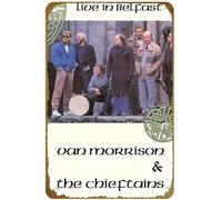 KNIOIL Van Morrison and The Chieftains: Songs of Innocence - Live in Belfast (1988) Film Poster Vintage Metal Tin sign Logo Family Club Bar Cafe Bedroom Art Wall Decoration Gift 8x12 inches