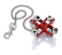 KNIPEX 00 11 06 Universal Control Cabinet Key, Red