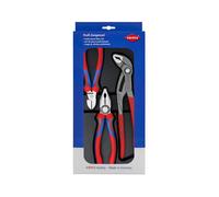Knipex 00 20 09 V01 3 Piece Plier Set 03 02 180 Cutter 70 02 160 Cobra 87 01 250