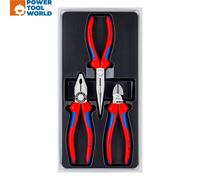 KNIPEX 00 20 11 "Assembly" Plier, Multi-Colour, Set of 3 Piece