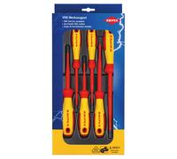 KNIPEX 00 20 12 V02 VDE Insulated Slotted Phillips Screwdriver Set 28009