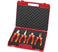 Würth® 'RED' Electric Set VDE 4 Piece VDE Insulated Plier Set ZEBRA® - 071401580