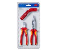 Knipex 00 31 30 BK V01 3 Piece Electro VDE Installation Plier Ergo Strip Set